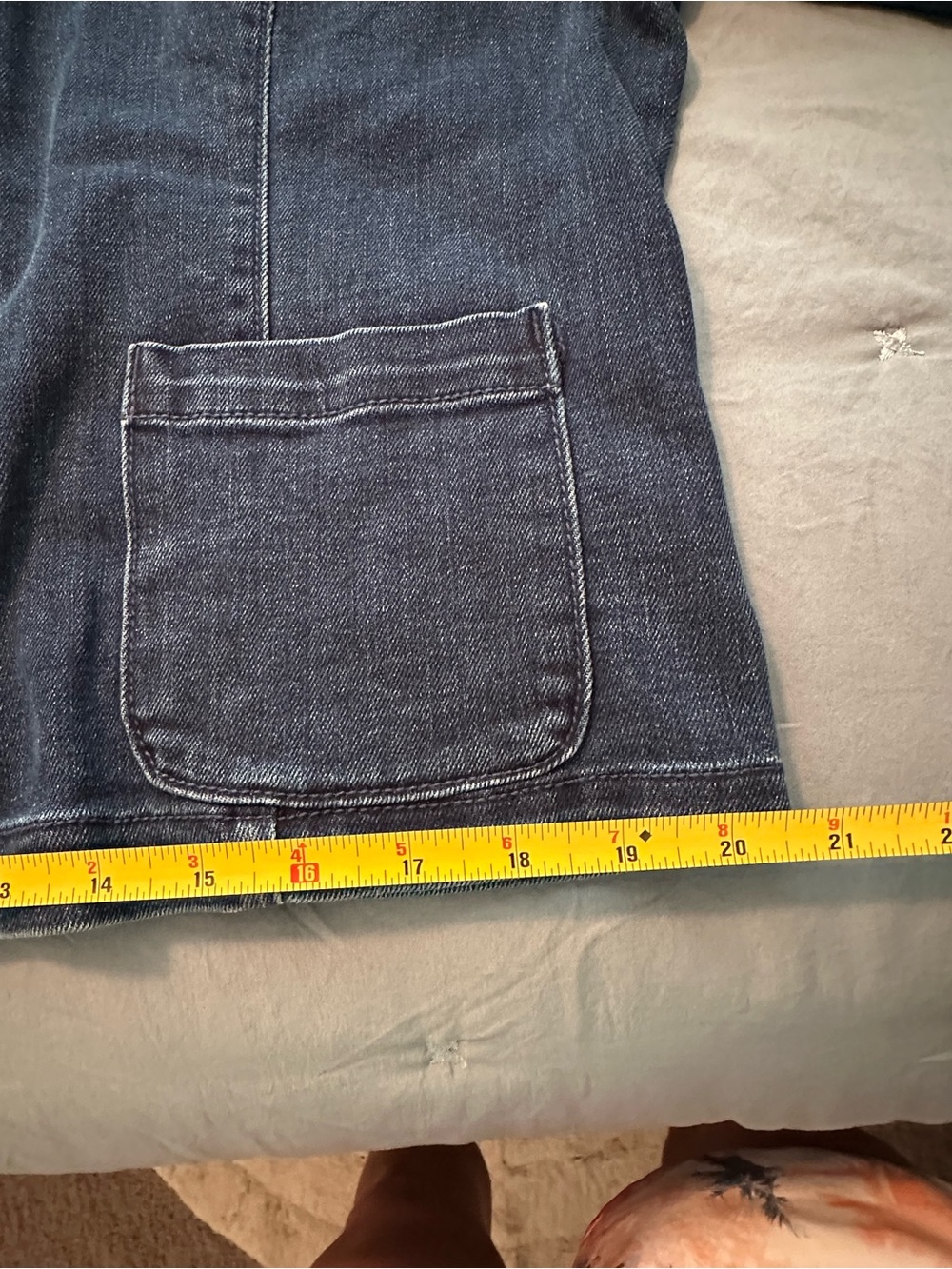 Draper James Ruffle-Trim Denim Jacket - Picture 8 of 8